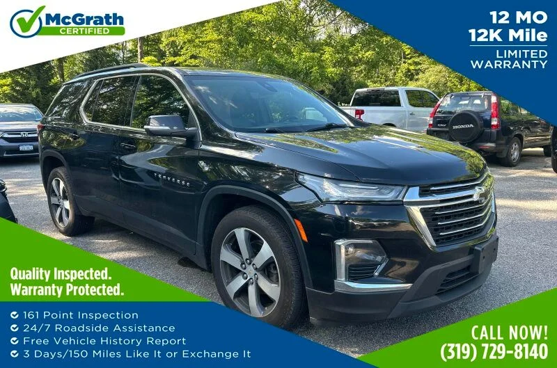 Certified Used 2023 Black Chevrolet LT Leather image 1