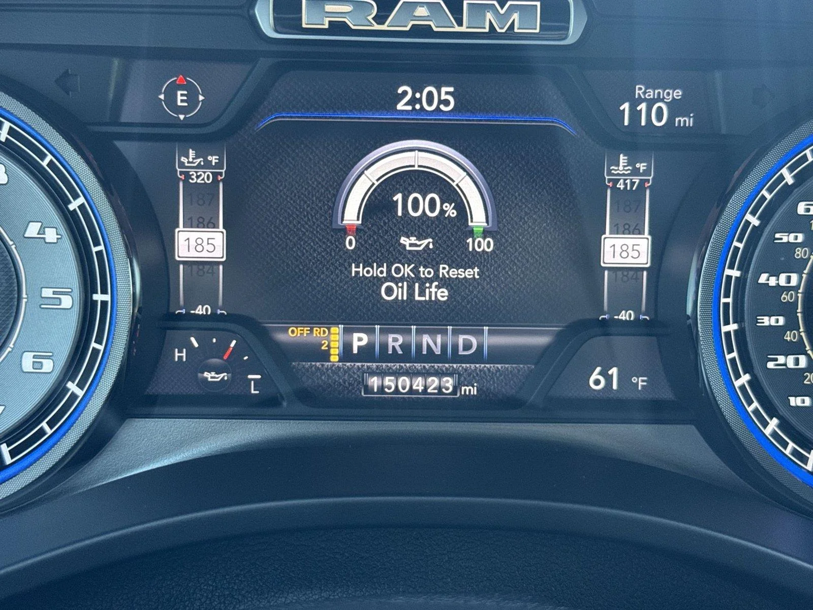Used 2019 Diamond Black Crystal Pearlcoat Ram Limited image 8