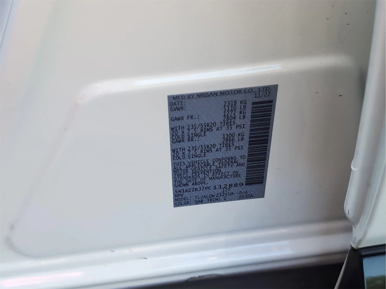 Used 2023 Pearl White Tricoat Nissan SV image 10