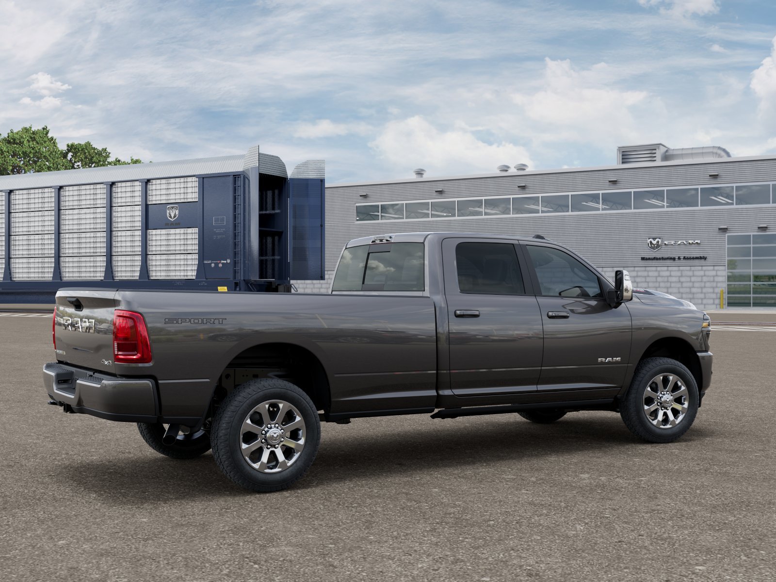 New 2026 Granite Crystal Metallic Clear-Coat Exterior Paint RAM LARAMIE image 2