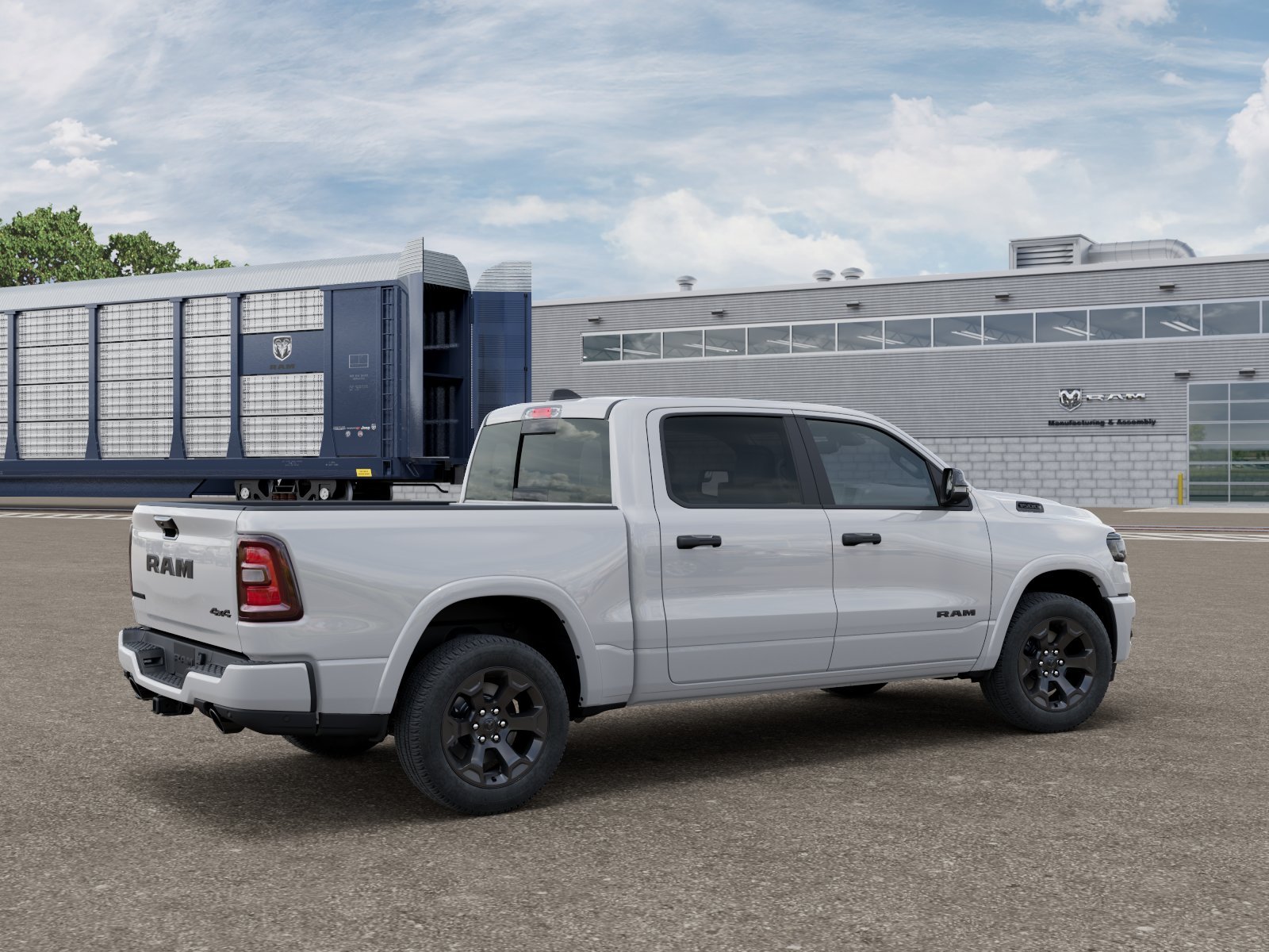 New 2026 Bright White Clear-Coat Exterior Paint RAM Big Horn/Lone Star image 2