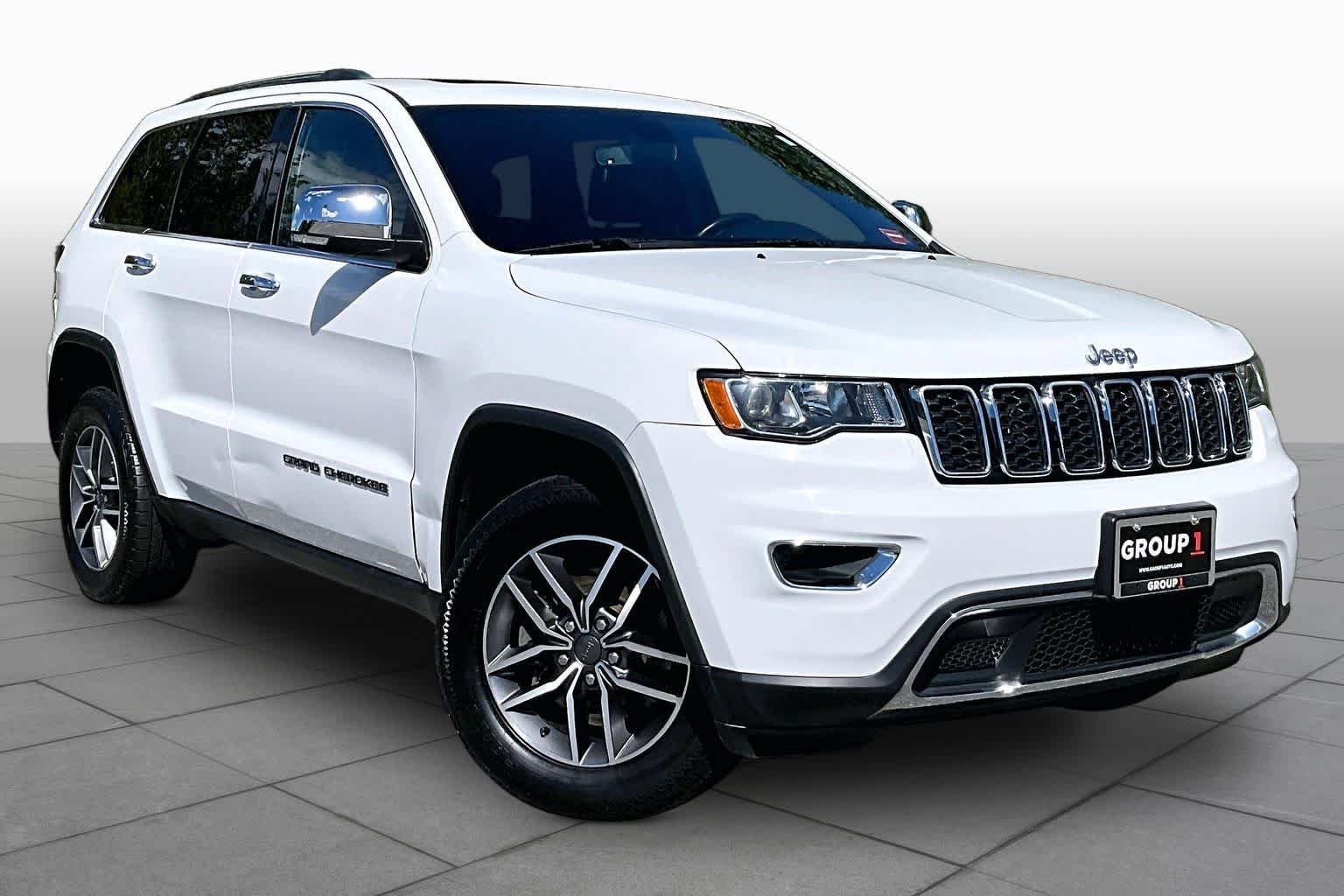 Used 2021 Bright White Clearcoat Jeep Limited image 3