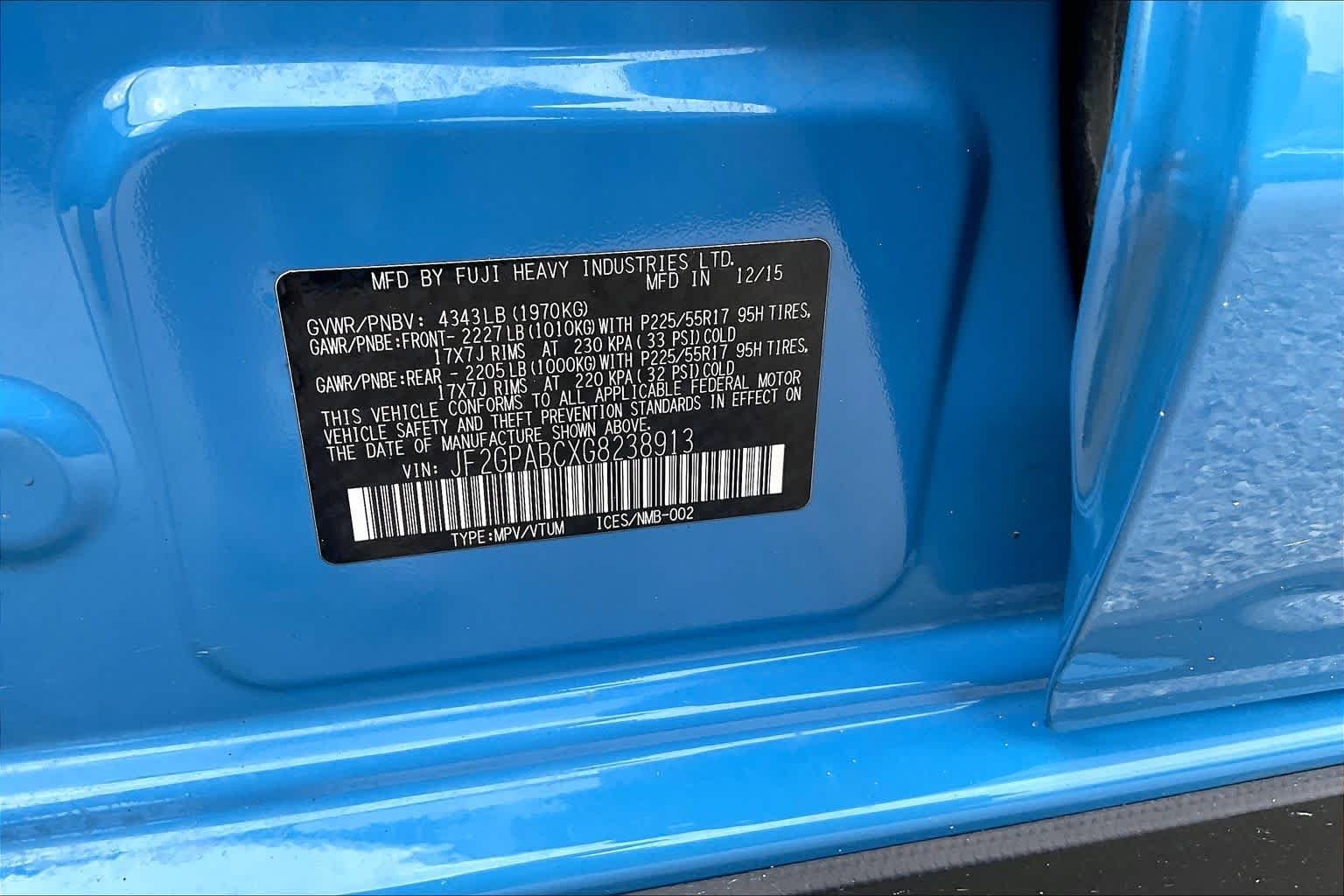 Used 2016 Hyper Blue Subaru Premium image 32