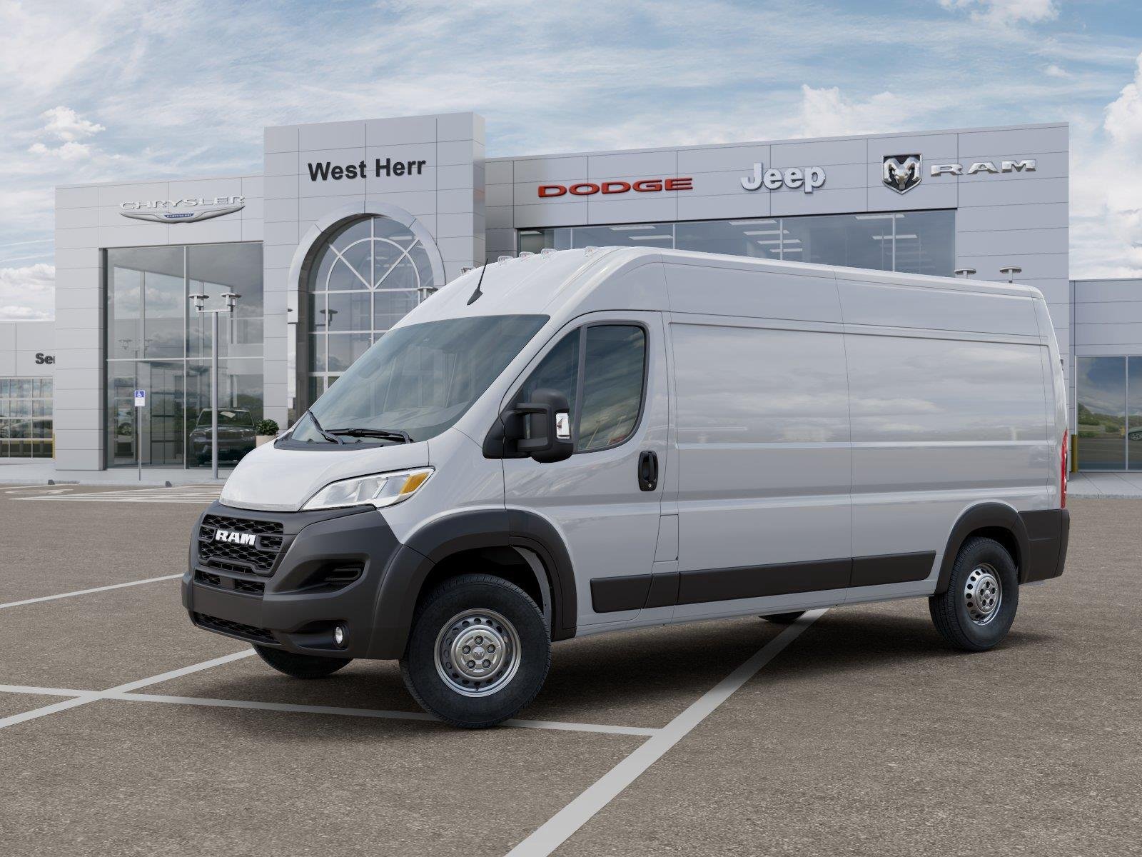 New 2026 Bright White Clear-Coat Exterior Paint RAM Tradesman image 2