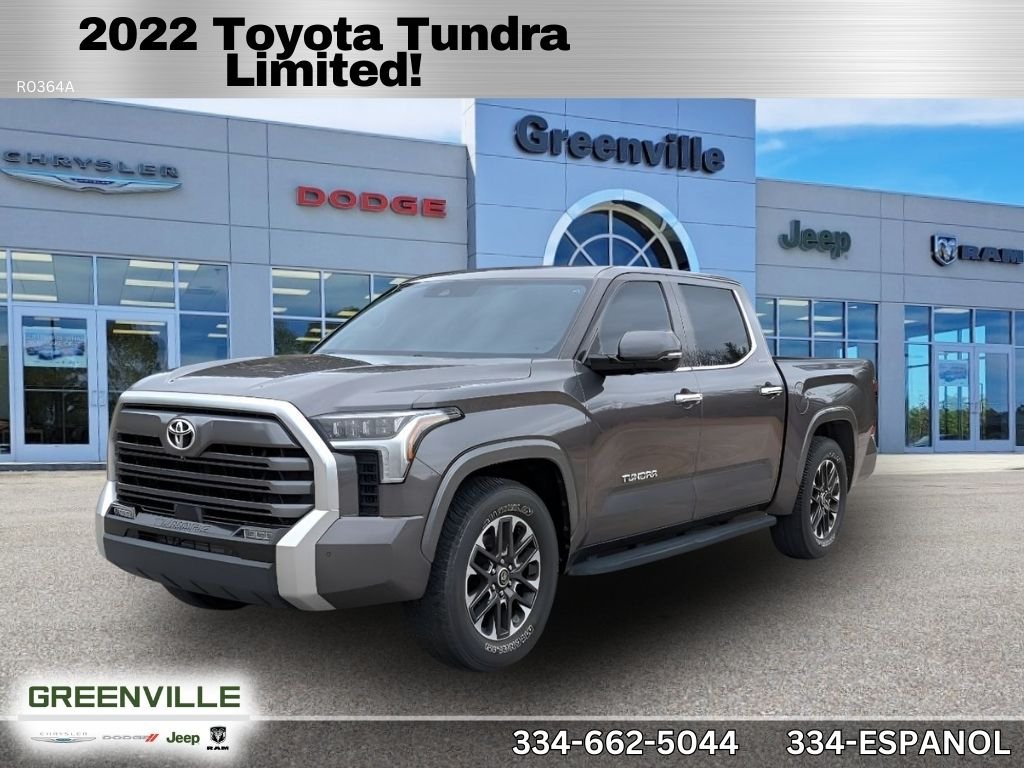 Used 2022 Magnetic Gray Metallic Toyota Limited CrewMax image 1