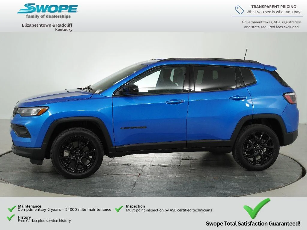 New 2026 Hydro Blue Pearl-Coat Exterior Paint Jeep Latitude Altitude image 6