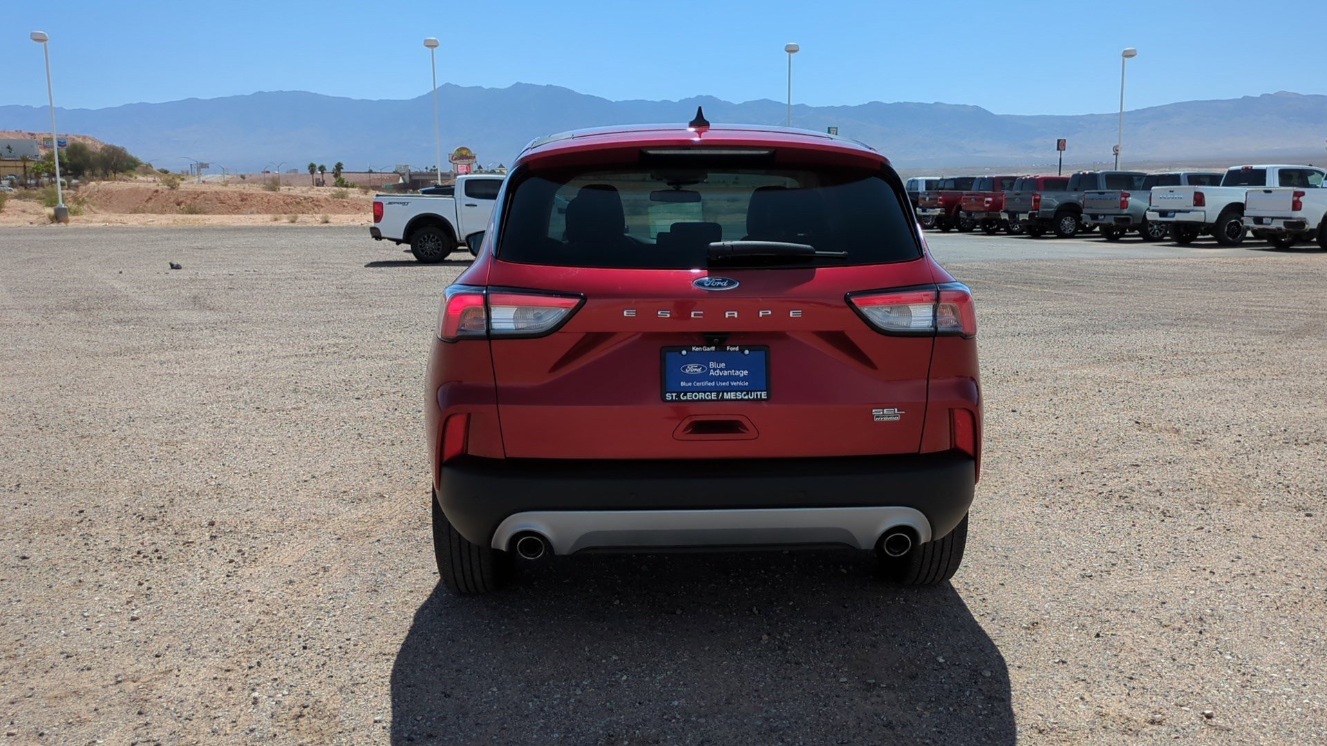 Used 2022 Red Metallic Ford SEL Plug-In Hybrid image 4