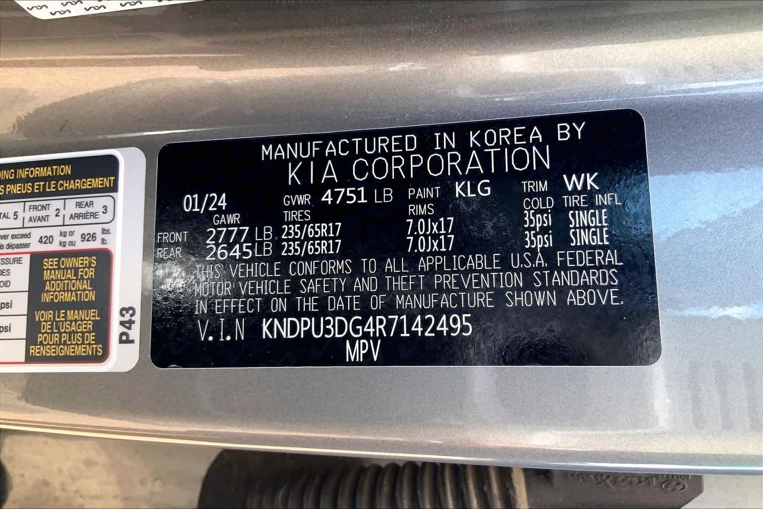 Used 2024 Steel Gray Kia LX image 29