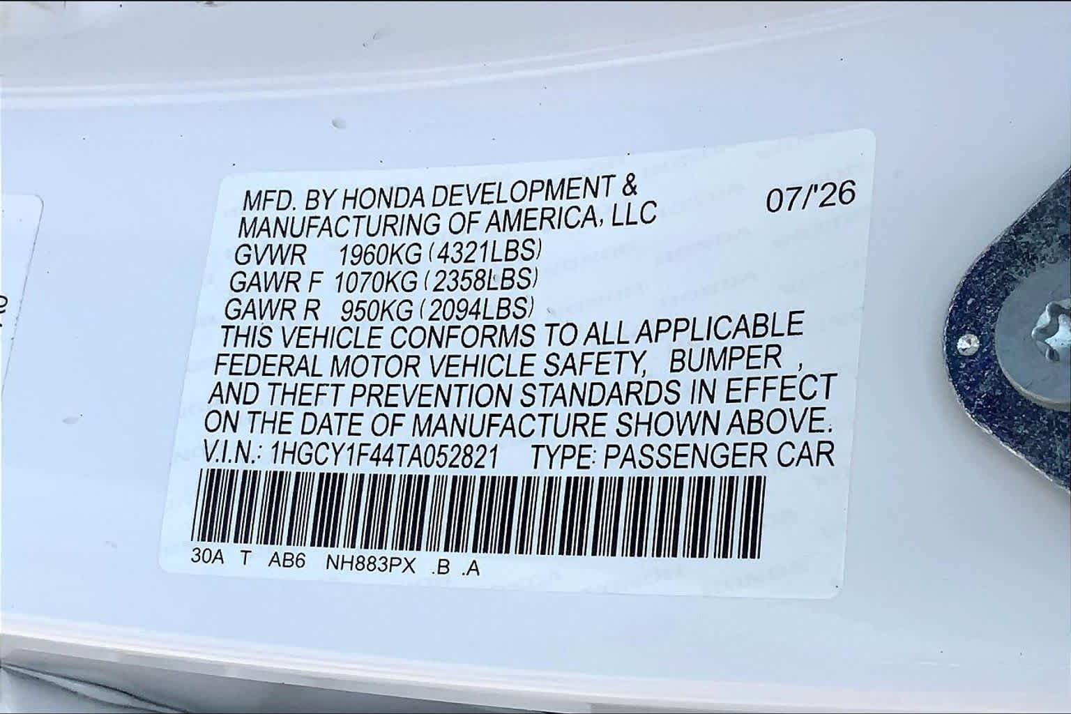 New 2026 Platinum White Pearl Honda SE image 18