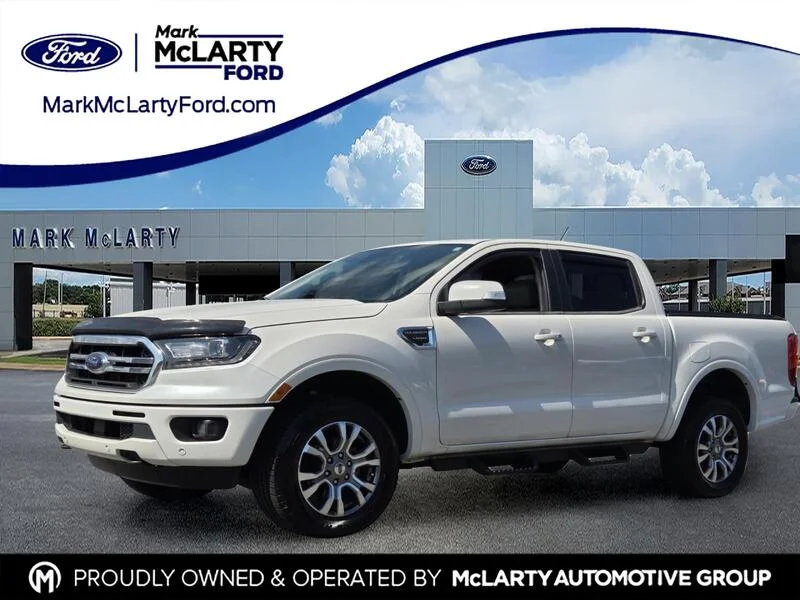 Used 2020 White Platinum Clearcoat Metal FORD LARIAT 2WD SUPERCREW 5