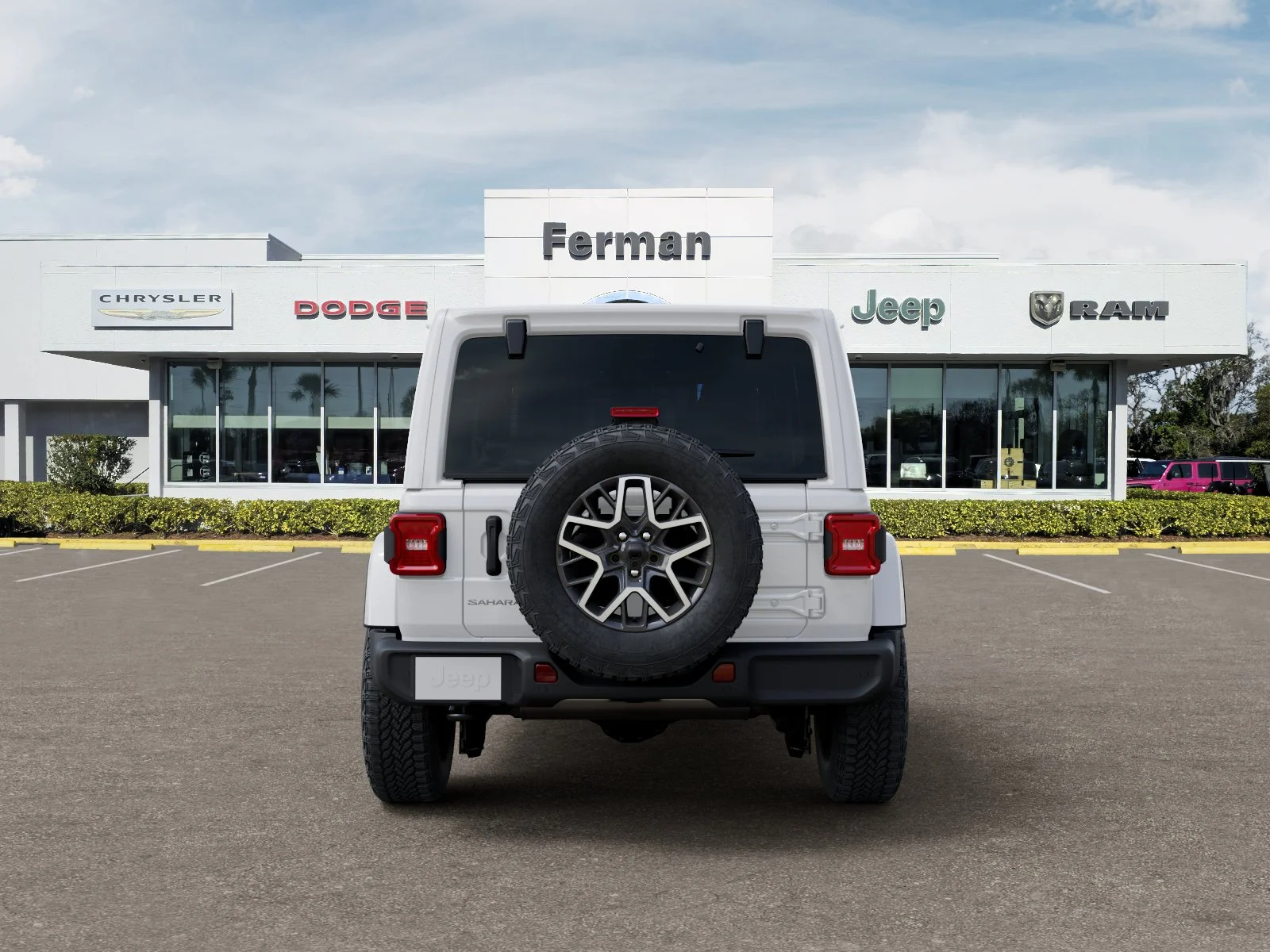 New 2026 Bright White Clear-Coat Exterior Paint Jeep Sahara image 7