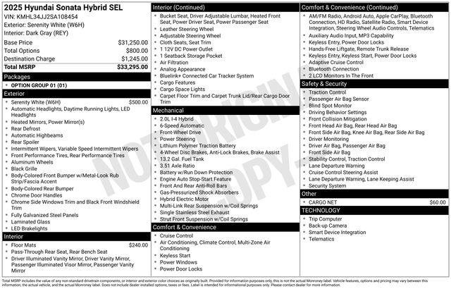 2025 Hyundai Sonata Hybrid SEL - Photo 24