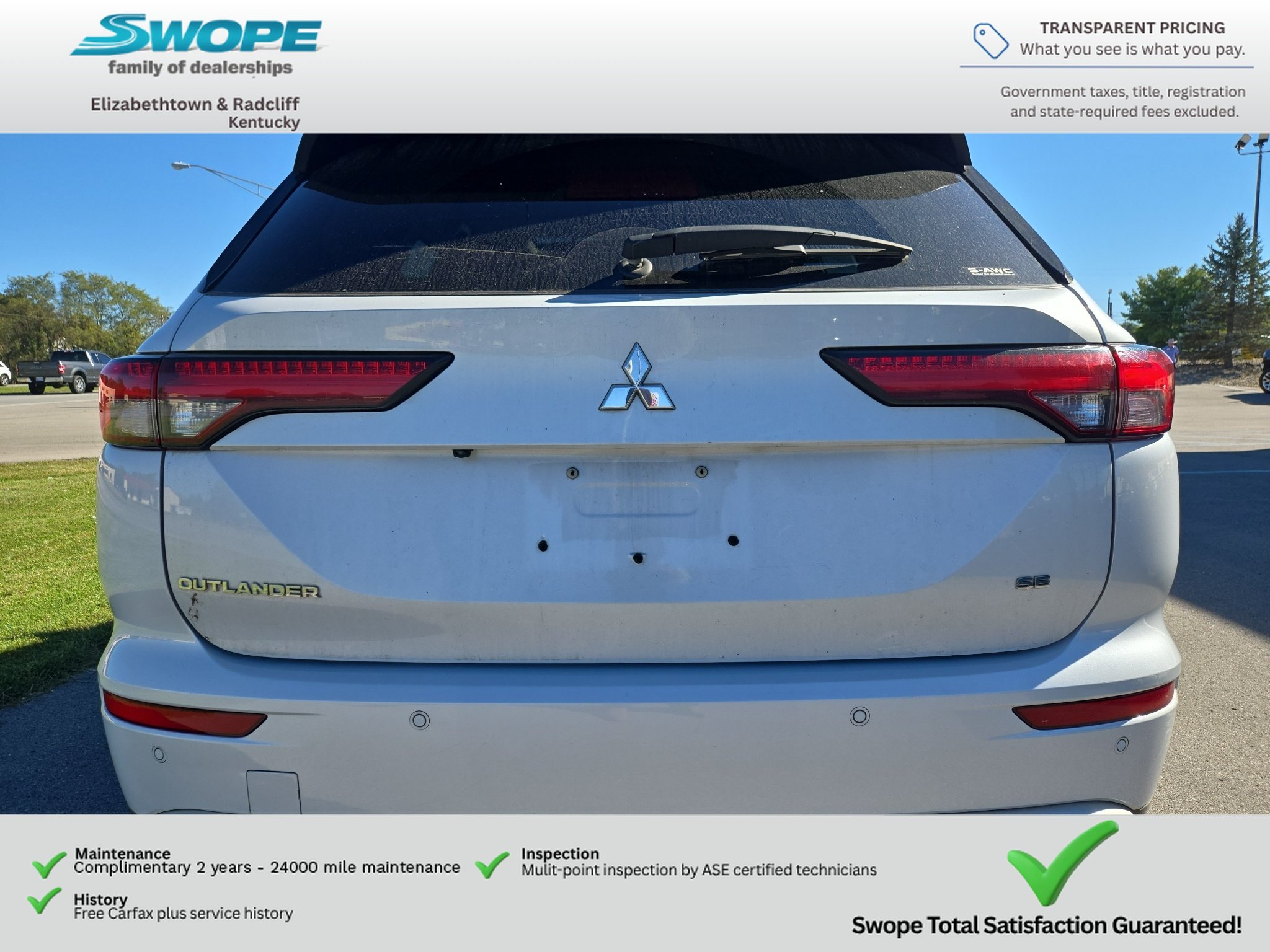 Used 2024 White Diamond Mitsubishi SE image 6