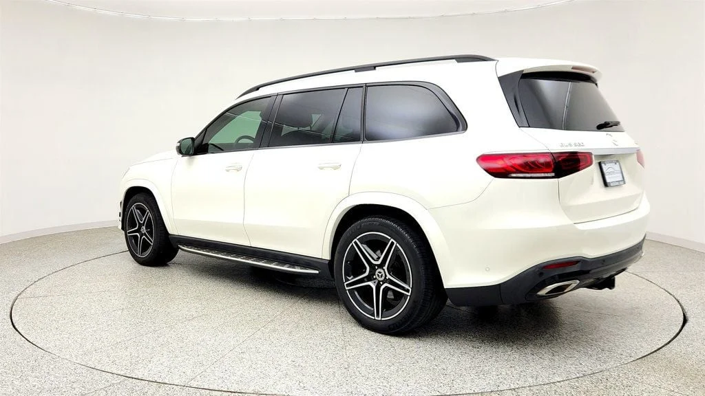 Used 2021 designo Diamond White Bright Mercedes-Benz GLS 580 4MATIC® SUV w/ Driver Assist Pkg Plus & Night Pkg image 7
