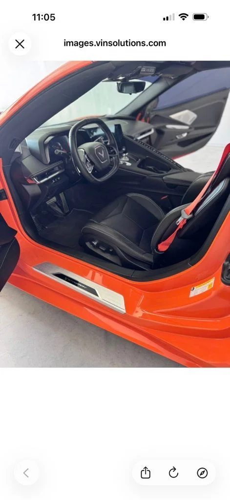 Used 2023 Amplify Orange Tintcoat Chevrolet Stingray image 2