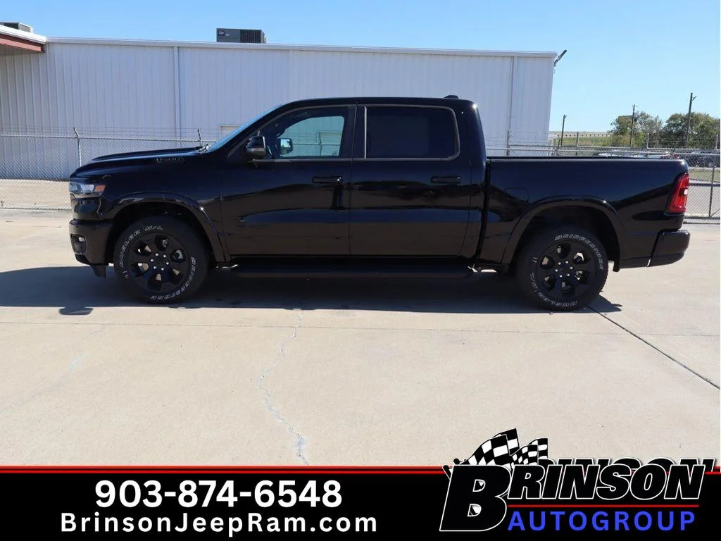 New 2026 Diamond Black Crystal Pearlcoat Ram Lone Star image 3