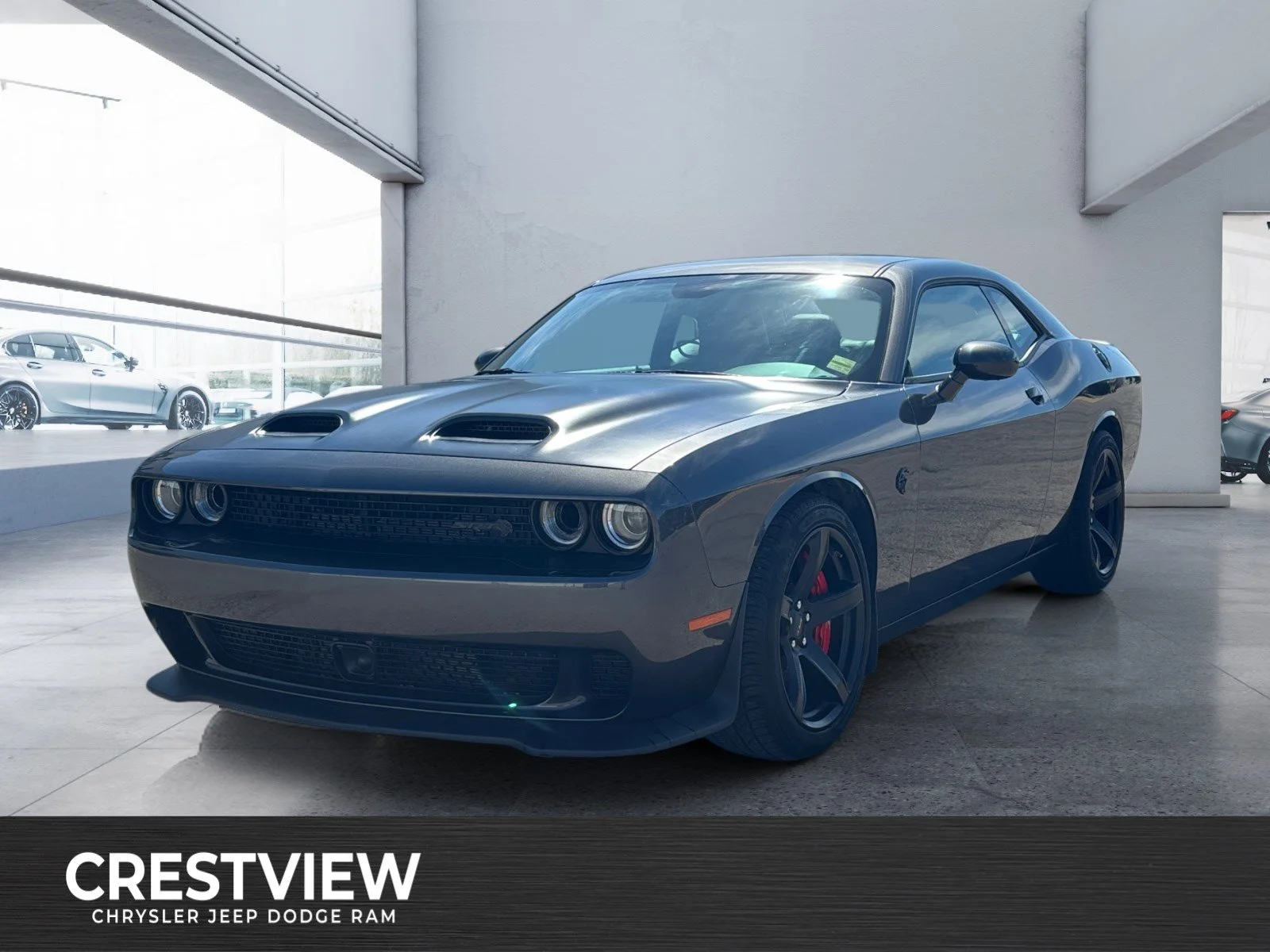 Used 2022 Granite Crystal Metallic Dodge SRT Hellcat image 1