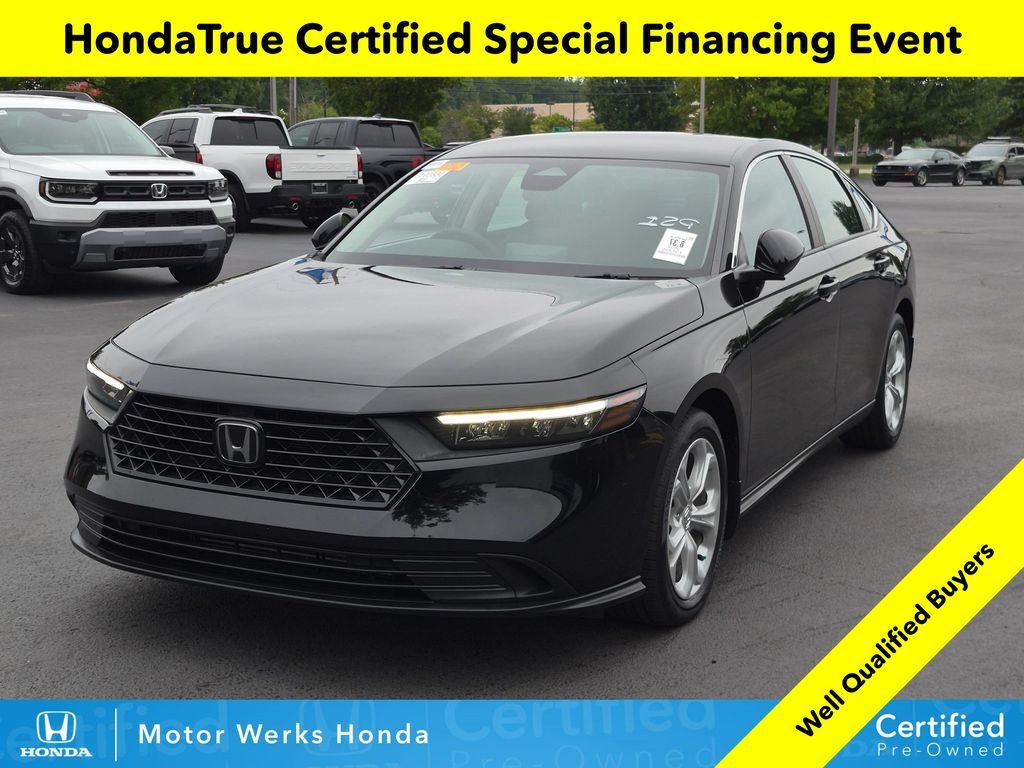 Certified Used 2024 Crystal Black Pearl Honda LX image 1