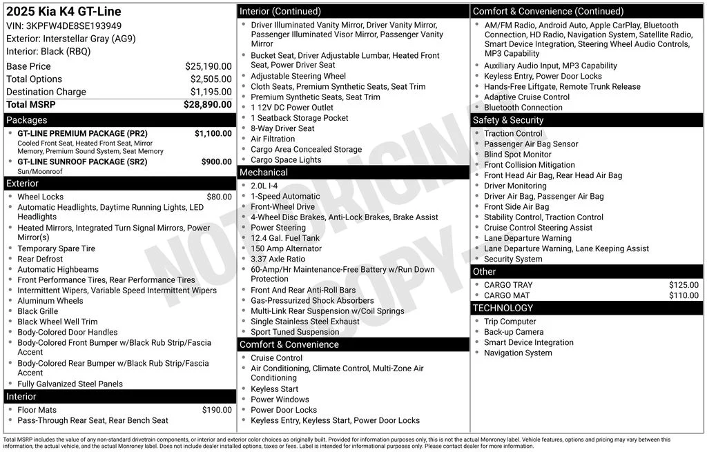 Used 2025 Gray Kia GT-Line image 6