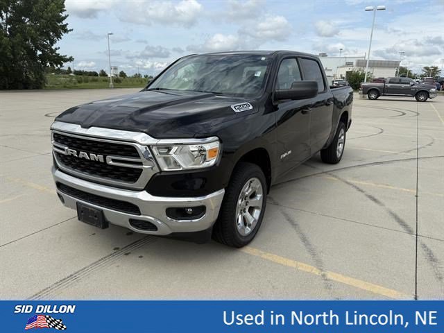 Used 2022 Diamond Black Crystal Pearlcoat Ram Big Horn image 1