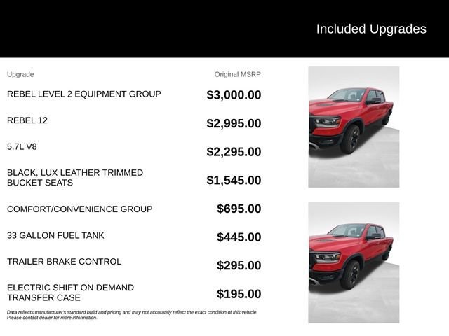 Used 2021 Red Ram Rebel Crew Cab 4x4 5'7