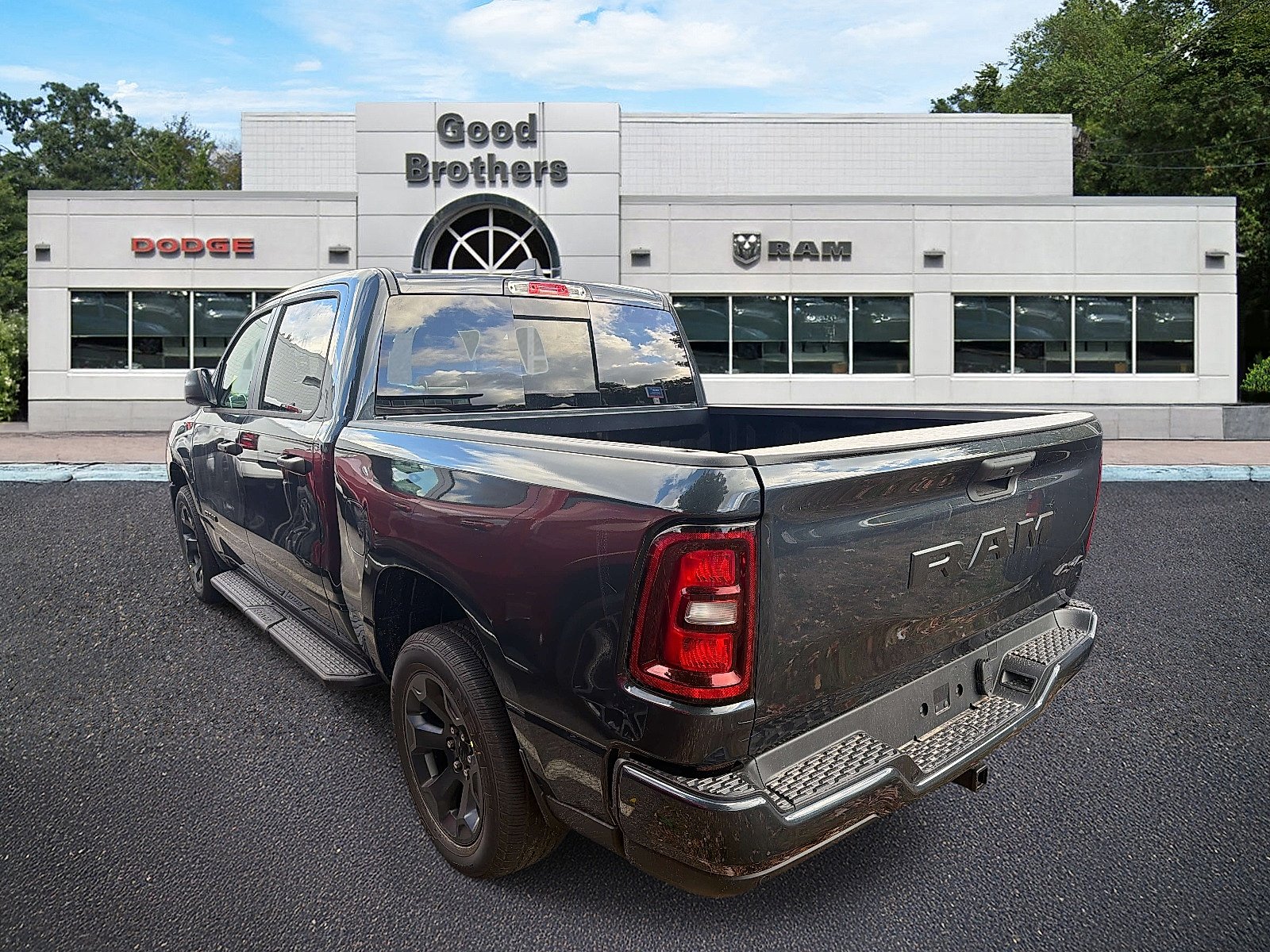 New 2026 Forged Blue Metallic Exterior Paint RAM Express Crew Cab 4x4 5