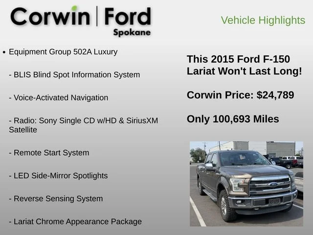 Used 2015 Beige Ford Lariat image 6