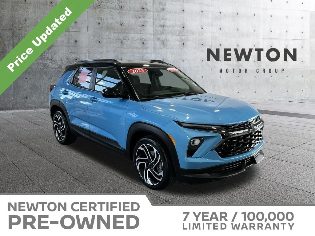 Certified Used 2025 Marina Blue Metallic Chevrolet RS image 1