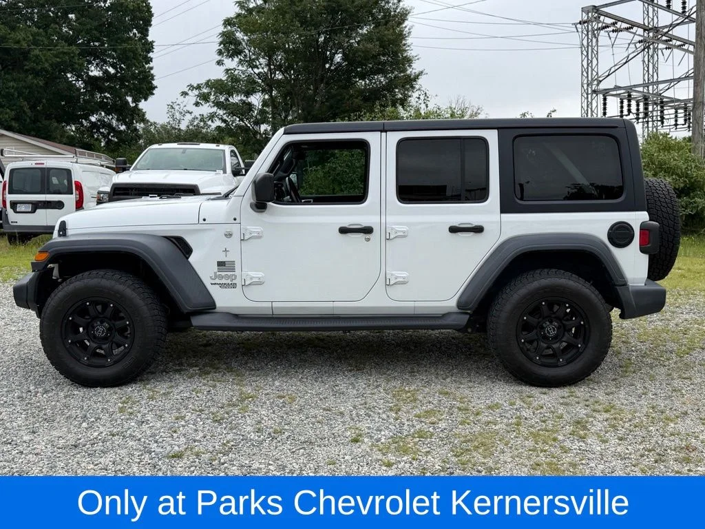 Used 2020 White Jeep Unlimited Sport S image 9