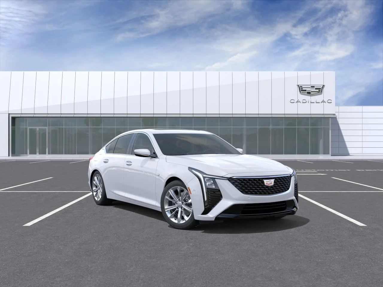 New 2026 Vibrant White Tricoat Cadillac Premium Luxury image 1