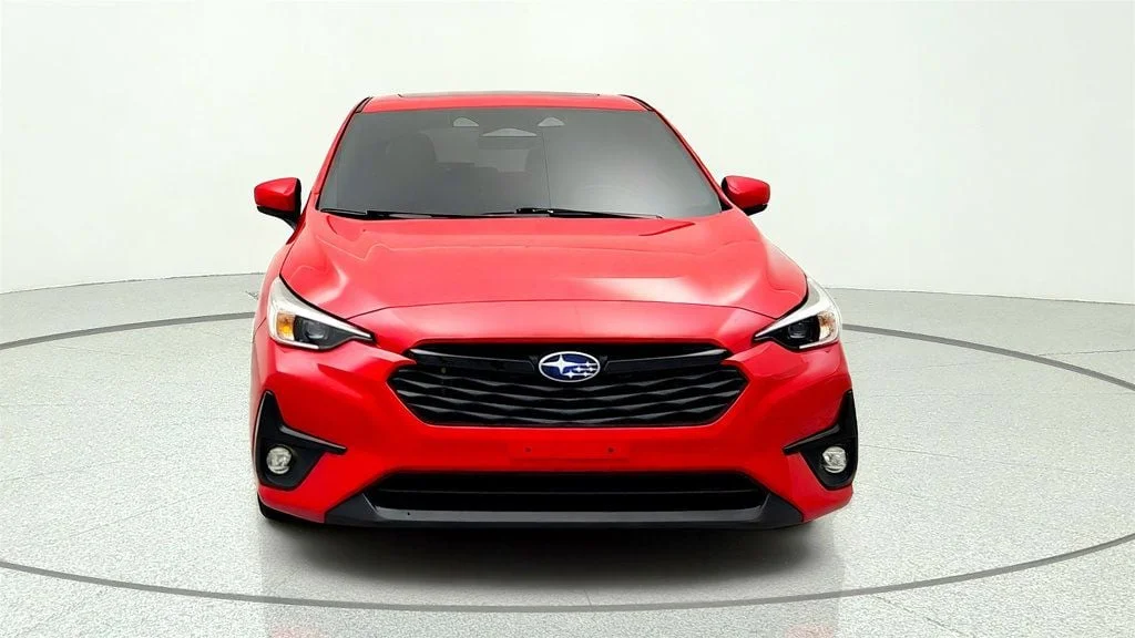 Used 2024 Pure Red Subaru Sport AWD w/ BSD/RCTA, All-Weather & Moonroof Pkg image 2