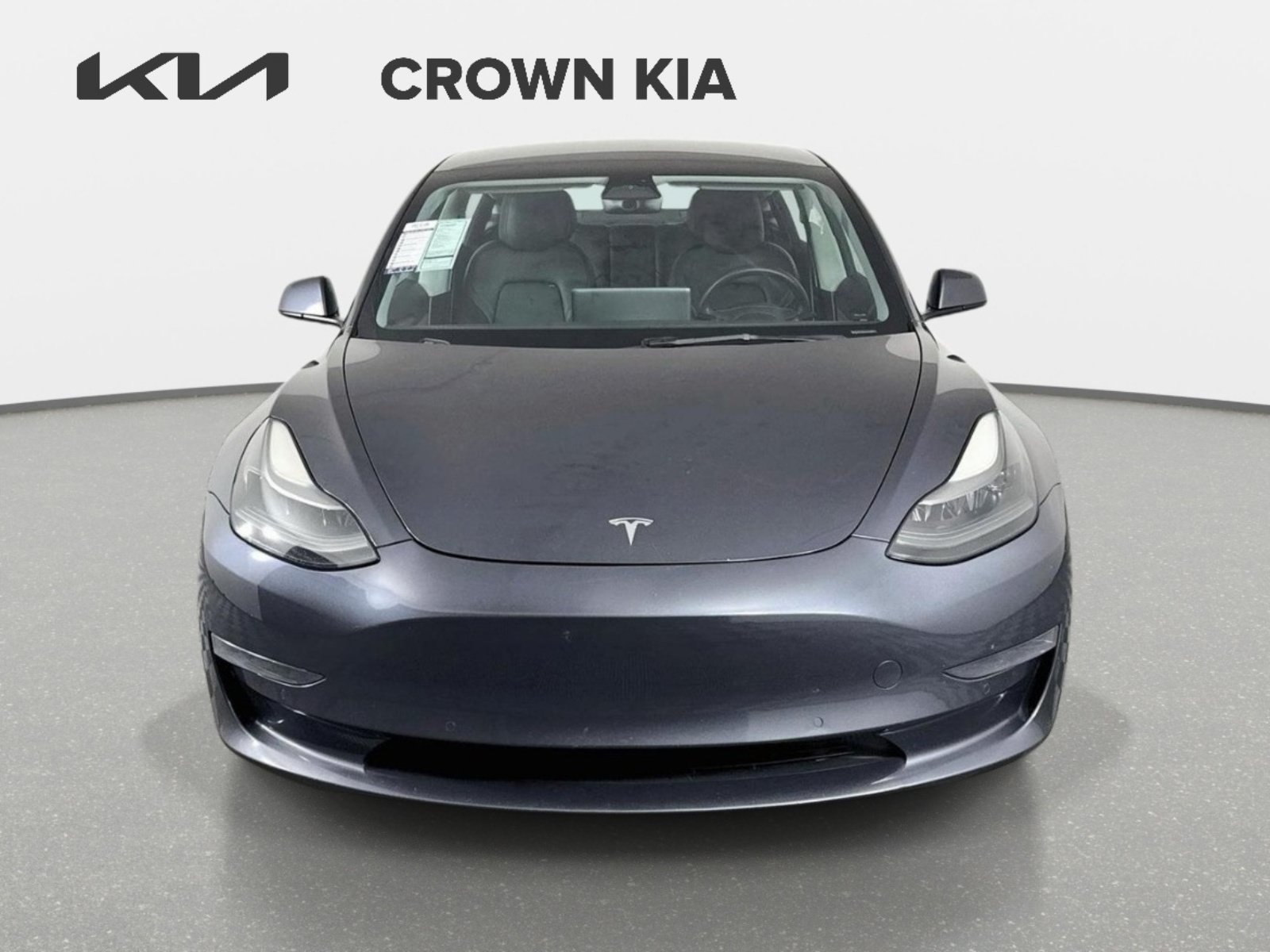 Used 2022 Gray Tesla Base image 2