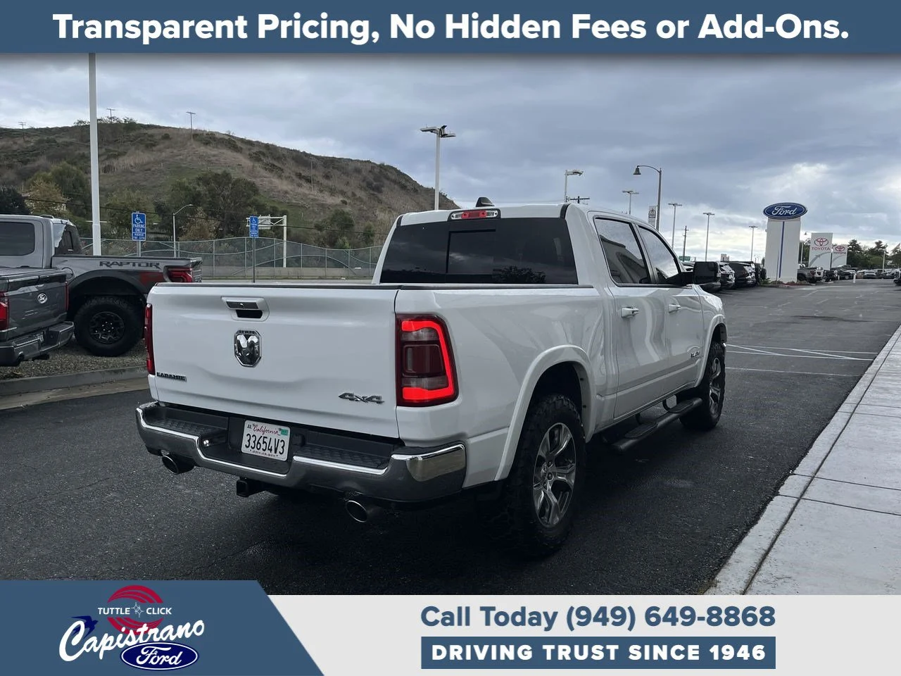 Used 2022 Bright White Clearcoat Ram Laramie image 15