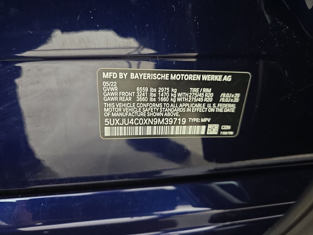 Used 2022 Tanzanite Blue II Metallic BMW M50i image 34