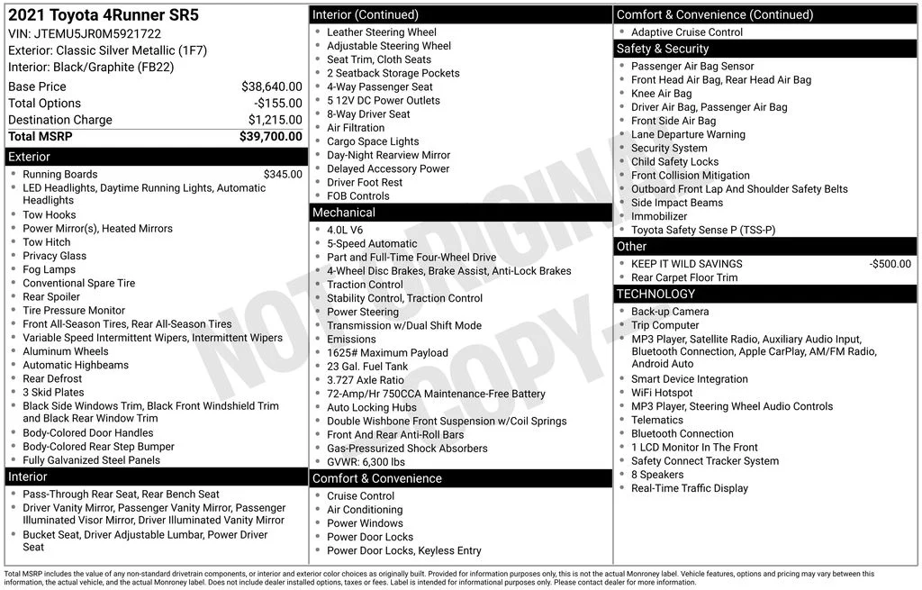 Used 2021 Silver Toyota SR5 image 40