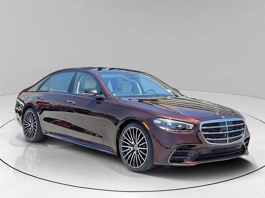 Certified Used 2023 Red Mercedes-Benz S 580 image 1
