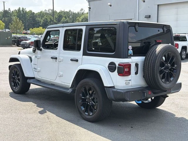 Used 2022 White Jeep Unlimited Sahara 4xe image 3