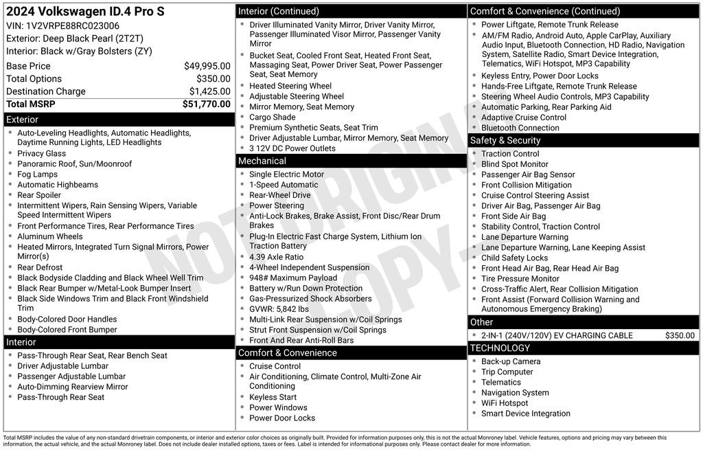 Certified Used 2024 Black Volkswagen Pro S image 38