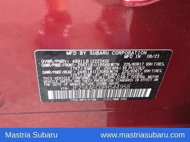 Used 2023 Red Subaru Premium image 8