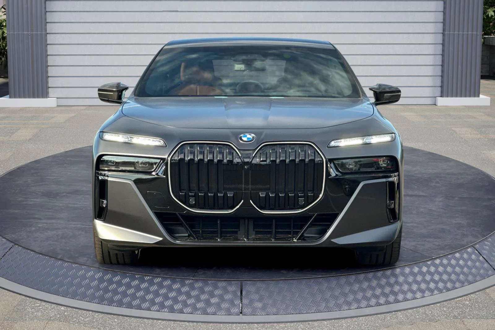 New 2026 Frozen Deep Grey Metallic BMW 740i image 2