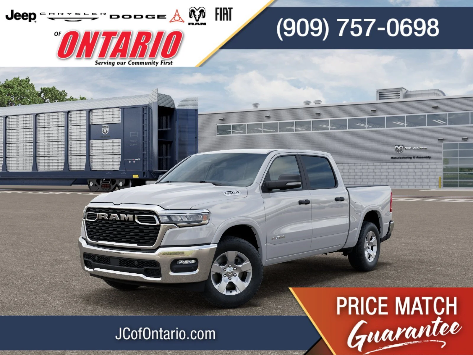 New 2026 Bright White Clear-Coat Exterior Paint RAM Big Horn/Lone Star image 1