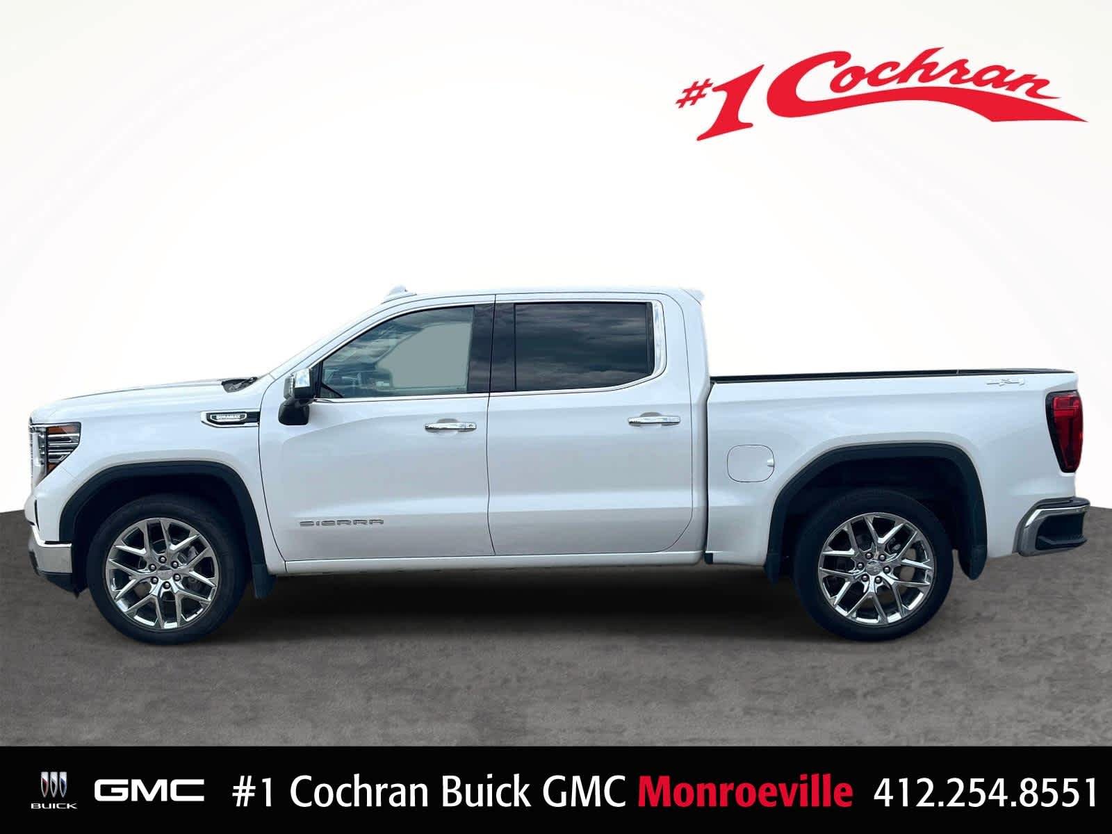 Used 2023 White Frost Tricoat GMC SLT image 15