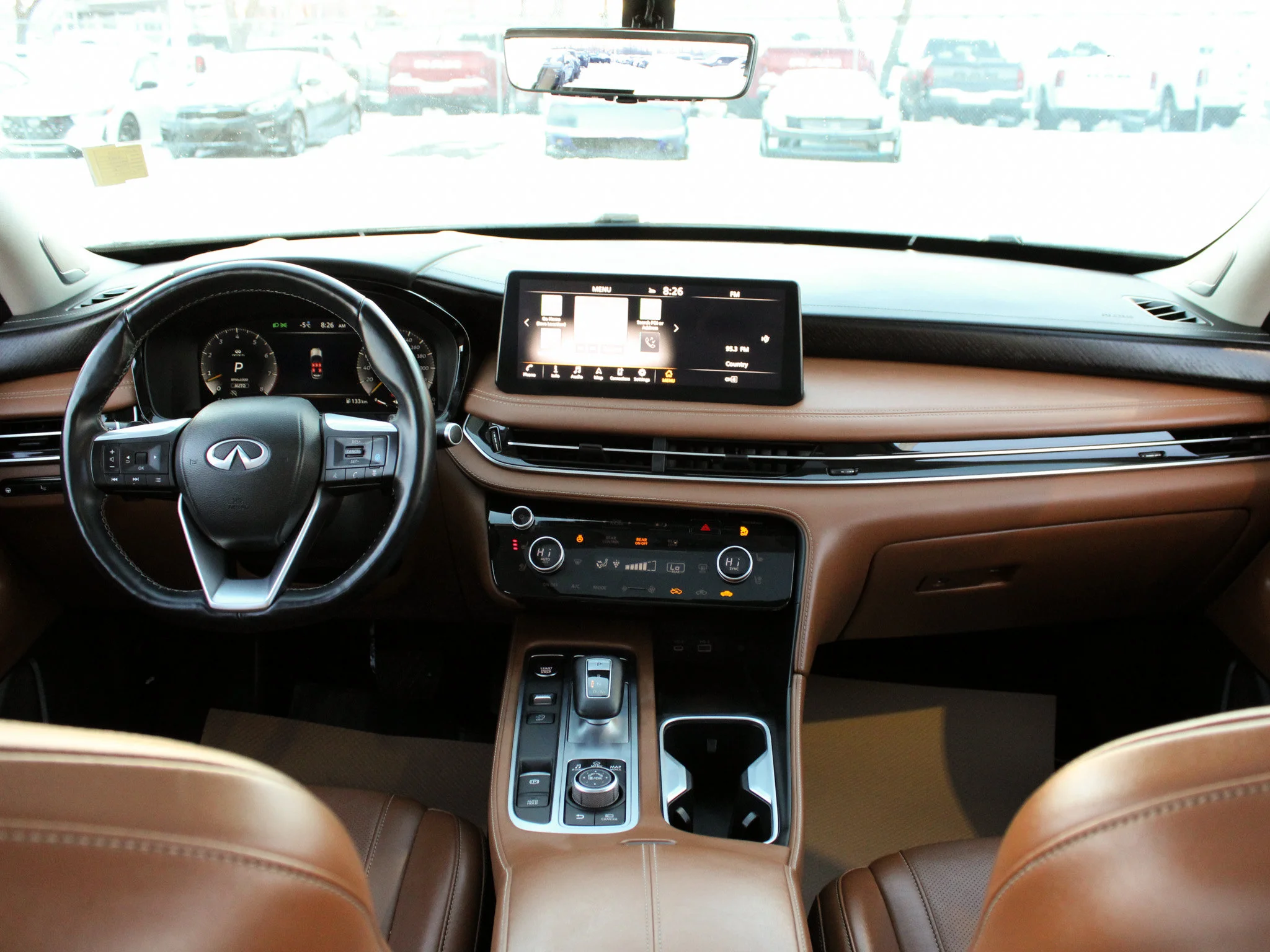 Certified Used 2023 White INFINITI Sensory * No Accidents | Head-Up Display | Heated Brown Seats | Winter Tires | 3M PPF image 4