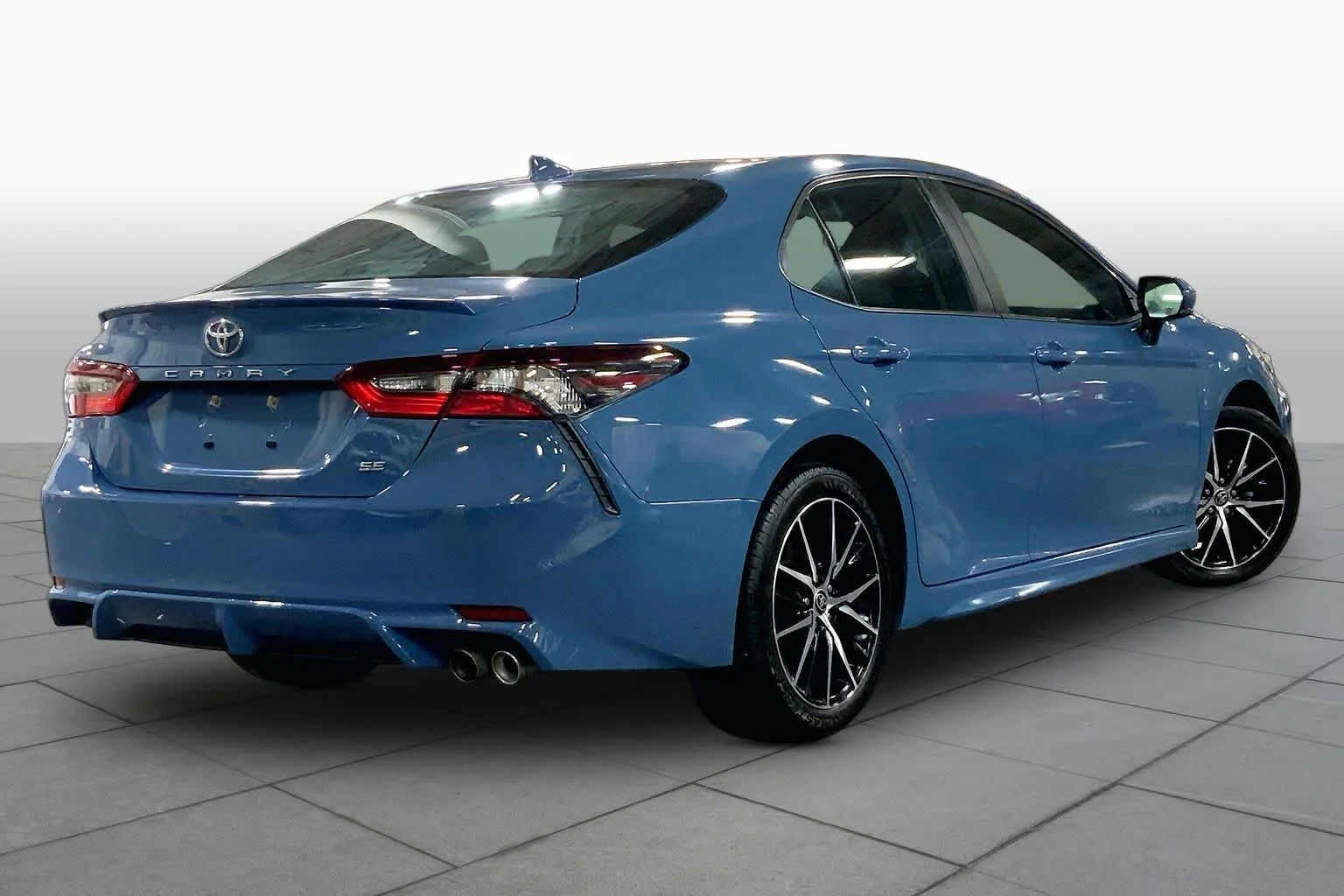 Used 2024 Cavalry Blue Toyota SE image 13