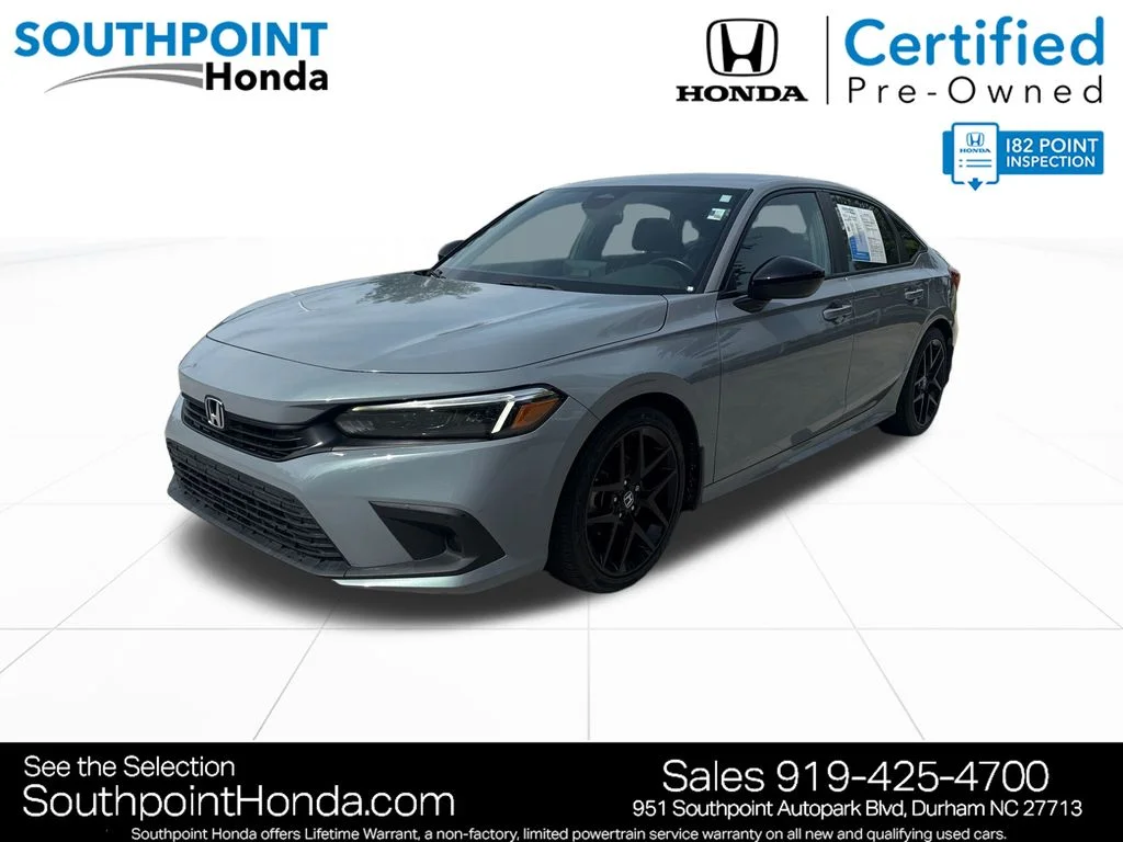 Certified Used 2024 Sonic Gray Pearl Honda 2.0L 4D SPORT image 3