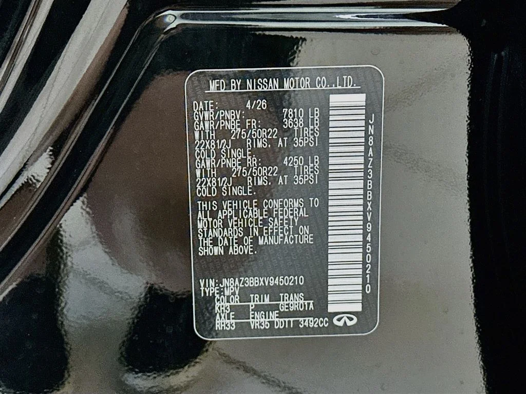 New 2027 BLACK OBSIDIAN INFINITI LUXE image 36