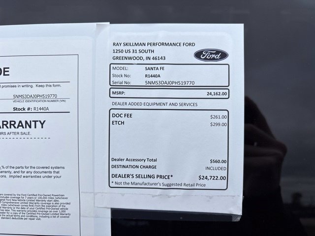 Certified Used 2023 Red Hyundai SEL image 2