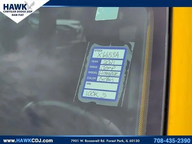 Used 2021 Yellow Jeep Sport Altitude image 16