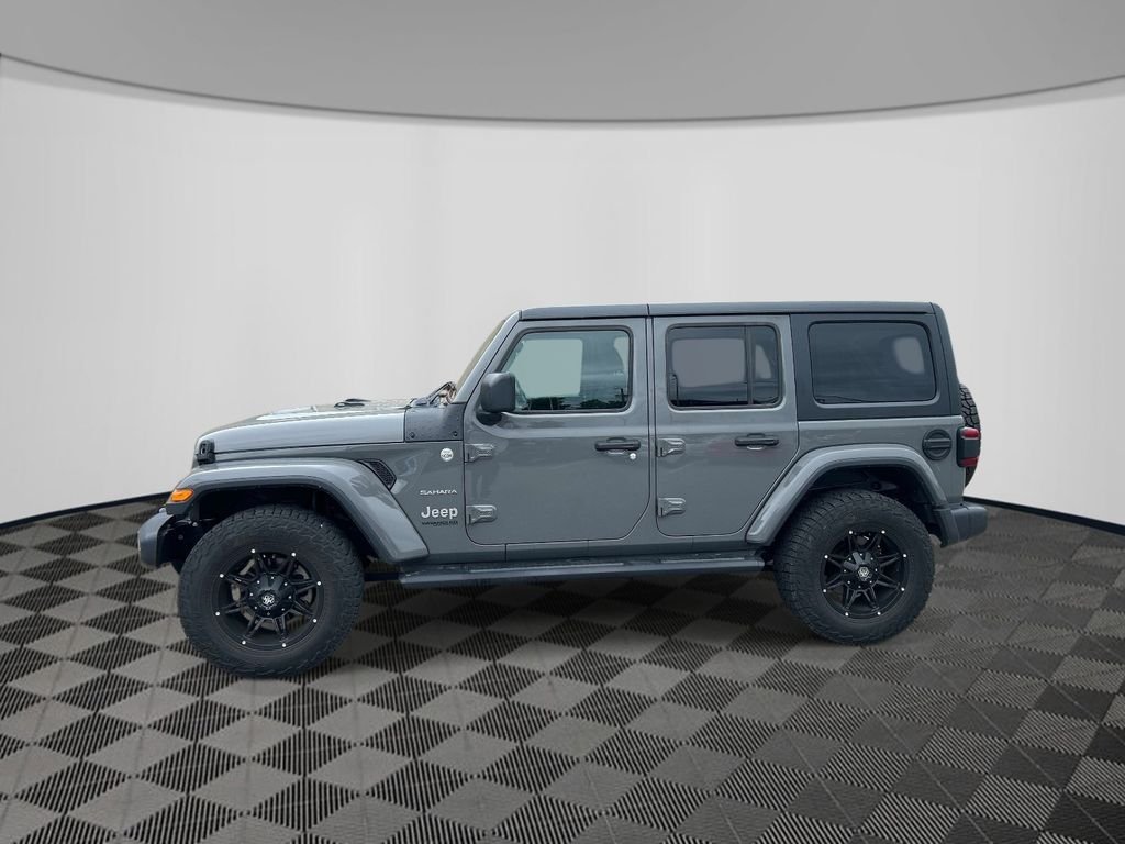 Used 2020 Gray Jeep Unlimited Sahara image 2