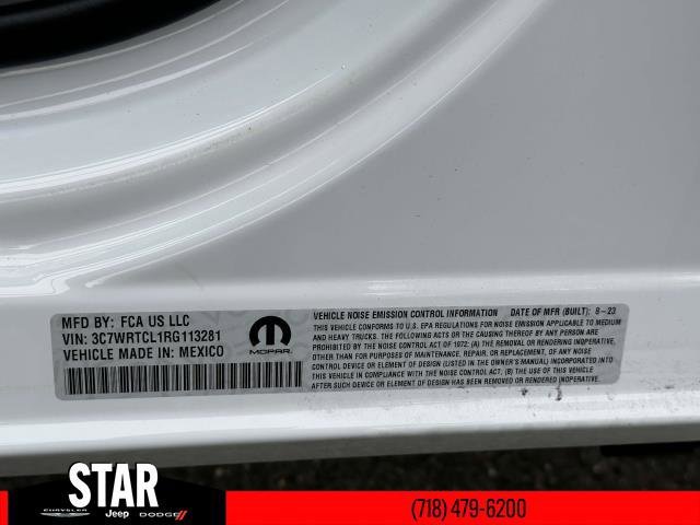 New 2024 Bright White Clear-Coat Exterior Paint RAM Tradesman image 20